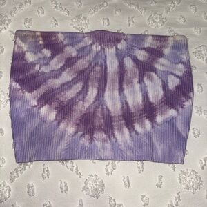 Pacsun La Hearts Lavender Tie-Dye Tube Top